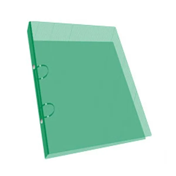 Carpeta t/ofic.2 ani.x 40 mmthe-pel/plana poliprop.verde
