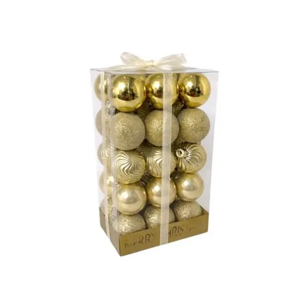 Borlas variadas doradas 6 cm caja x30