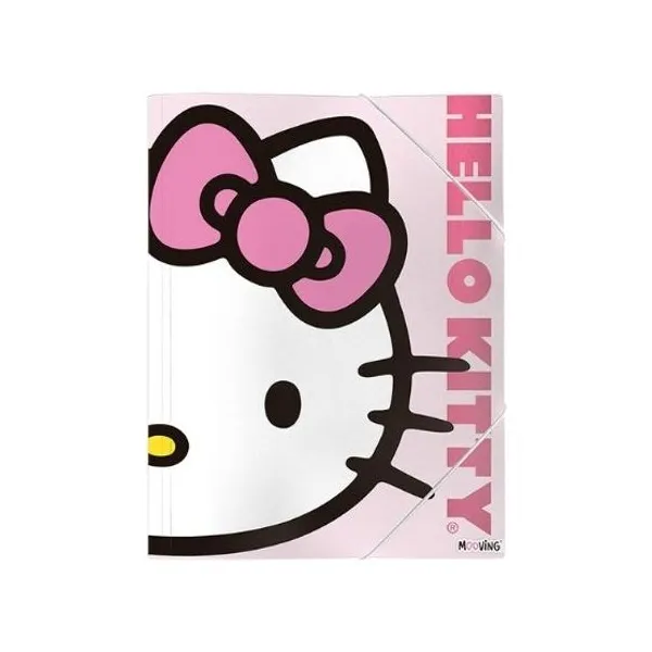 Carpeta 3 sol.para dibujo Mooving oficio con elast.hello kitty
