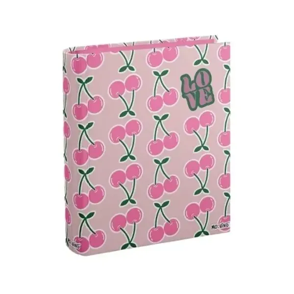 Carpeta a4 Mooving cartone 2 ani.40 mmpink
