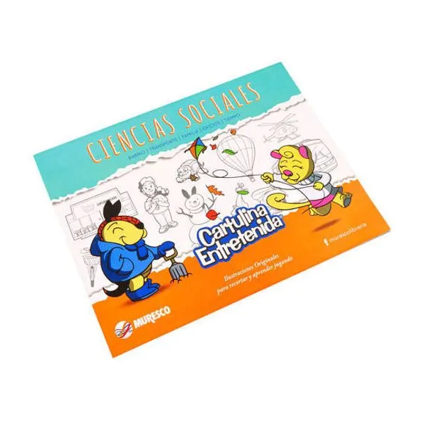 Block de dibujo Muresco cart.entretenida 20 hjs.cs.sociales