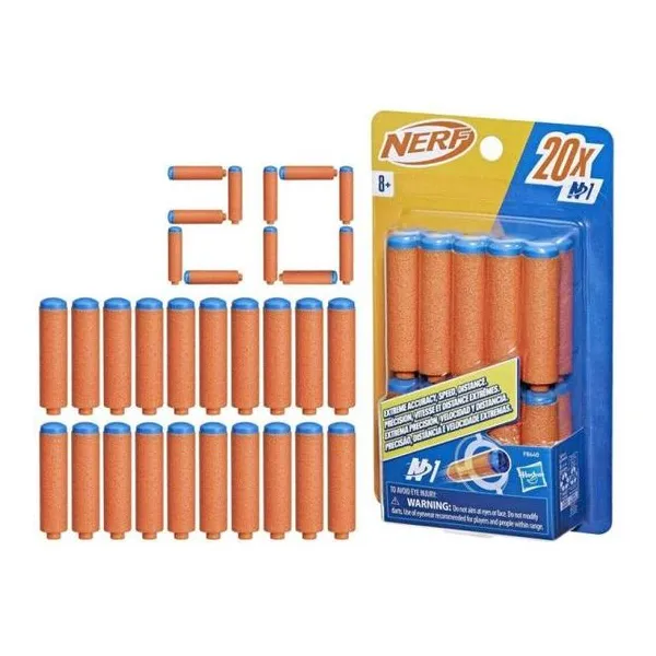 Hasbro nerf - dardos n1 recarga x20