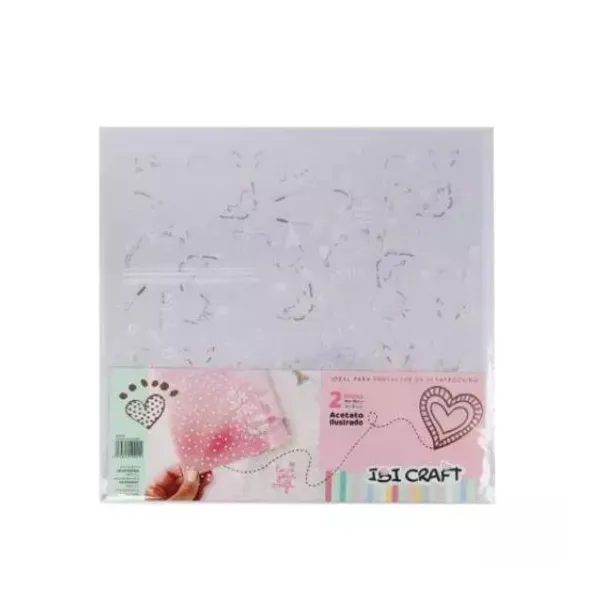 Acetato ibi craft impreso mariposas 30 x30 cmx 2 unid.