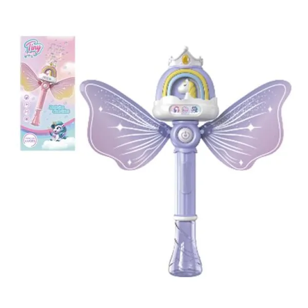 Burbujero unicornio con alas a pilas 29 14 cm