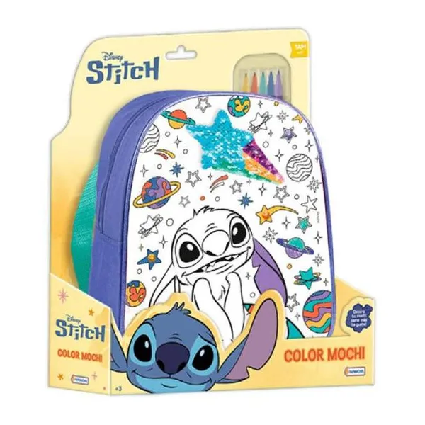 Mochila para colorear con lentejuelas reversibles - Stitch