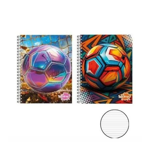 Cuaderno 16x21 rayado 100h t/d con e pelotas ii x1 modelos surtidos inkdrop