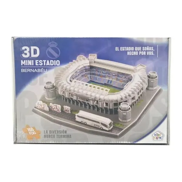 Rompecabezas 3d bernabeu real madrid 160 pcs 35 x34 x10 cm