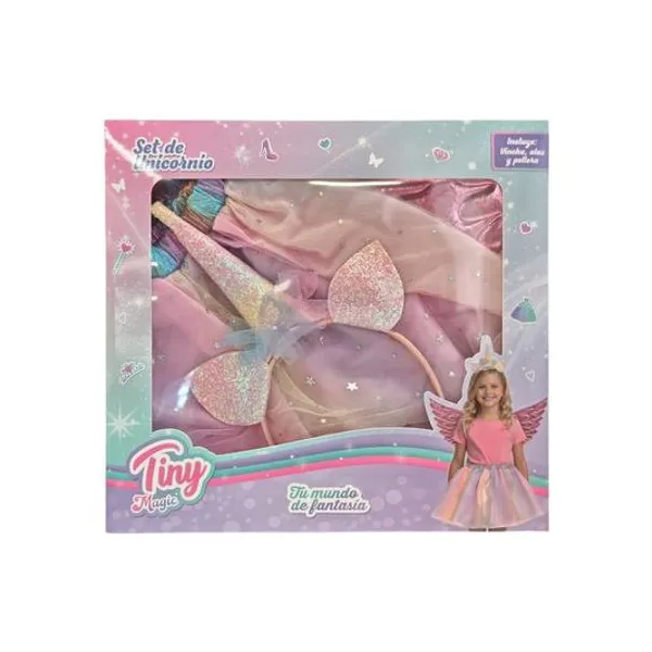 Set disfraz princesas unicornio Tiny en caja 28x26x2.5 cm