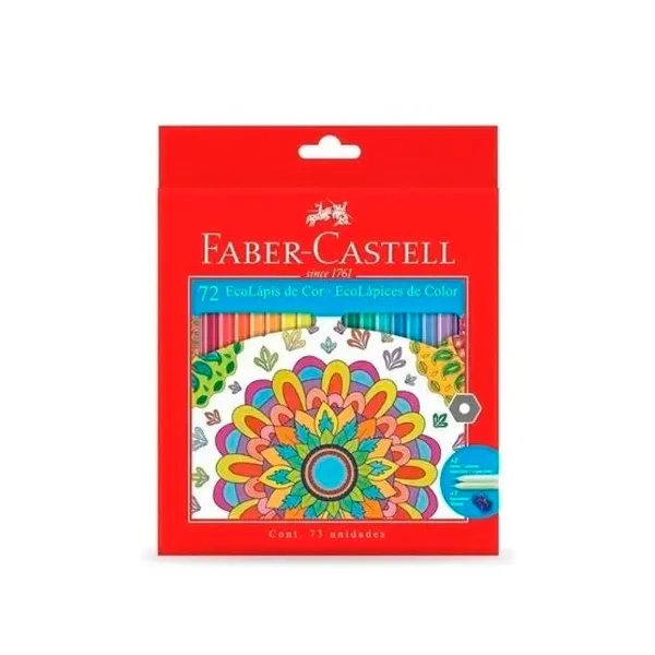 Lápices de colores Faber-Castell largos x72 unid.