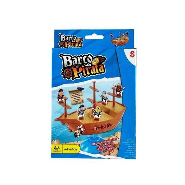 Juego de equilibrio barco pirata en caja 15x23x4.5 cm