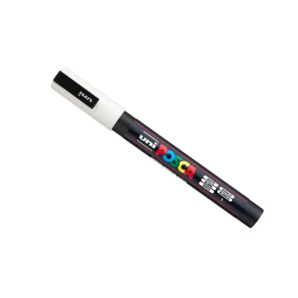 Marcador Uni posca al agua para fina blanco