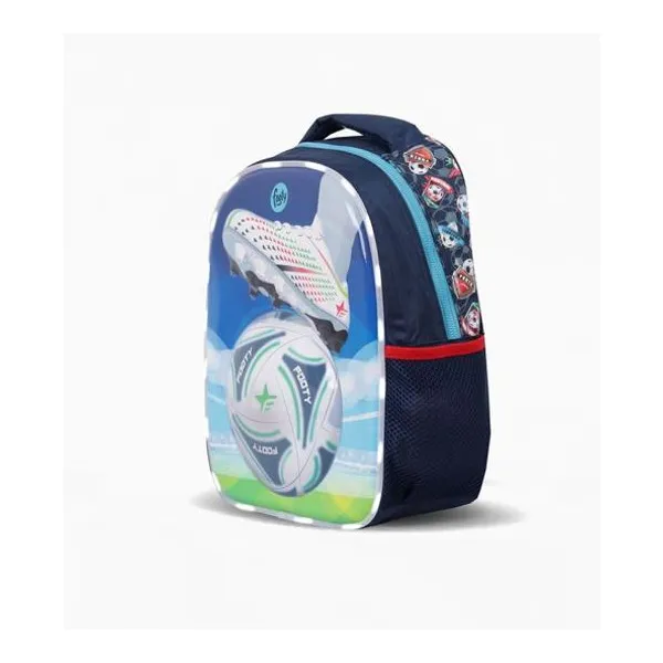 Mochila 13" espalda champion con luz led x unidad colores surtidos footy
