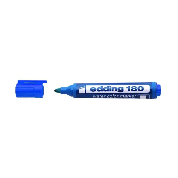 Marcador Edding e 180 al agua para red. azul