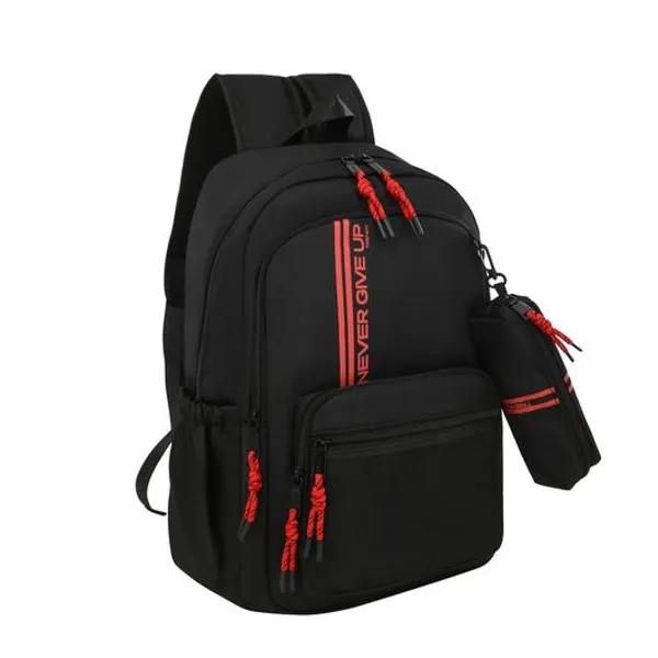 Mochila 17" espalda con cartuchera x unidad Trendy