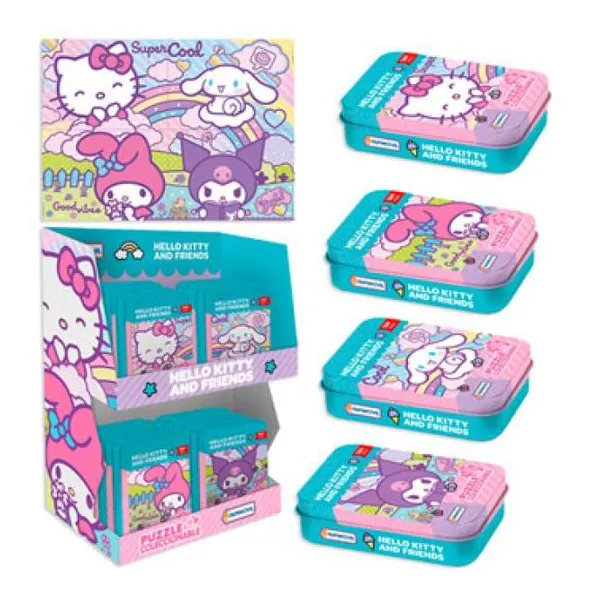 Puzzle coleccionable en lata de 45 pzas. son 4 mo