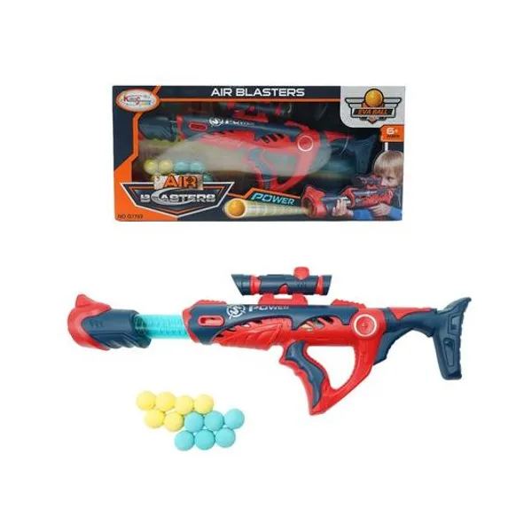 Pistola lanza bolas air blaster en caja 51x23x7 cm