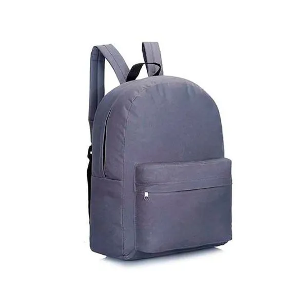 Mochila 17" espalda lisa gris Trendy