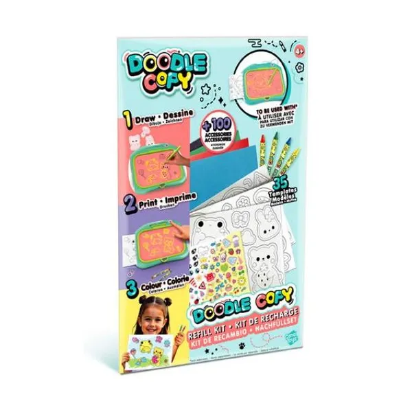 Doodle - refill playset - "dibuja, imprime y colorea