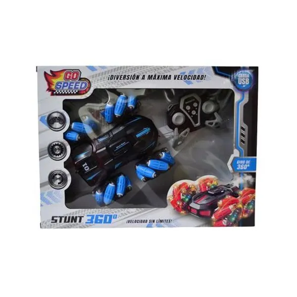 Auto stunt radio control con luz usb 36x8x27 cm