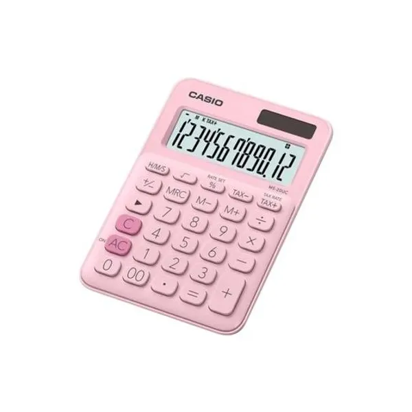 Calculadora 12 digitos rosa 10.5x15 cm Casio - ms