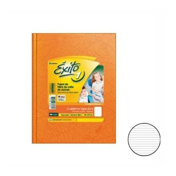 Cuaderno 16x21 rayado t/d araña naranja 48h Éxito