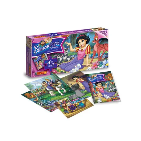 Puzzle Duravit chico blancanieves caja x4 unid.