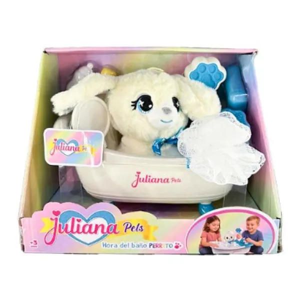 Juliana pets hora del baño perrito