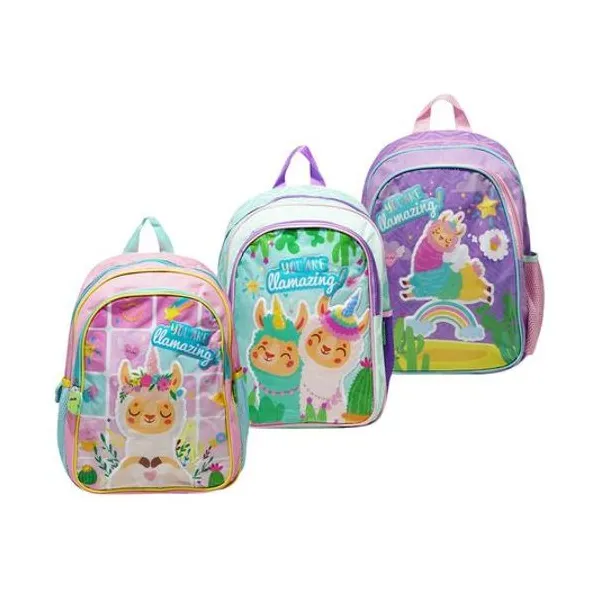 Mochila 14" espalda llamazing x unidad modelos surtidos lsyd