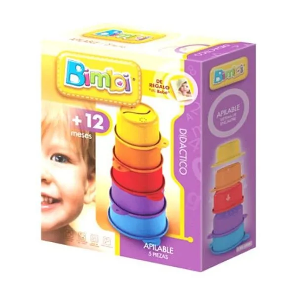 Bimbi apilable didáctico 5 pz