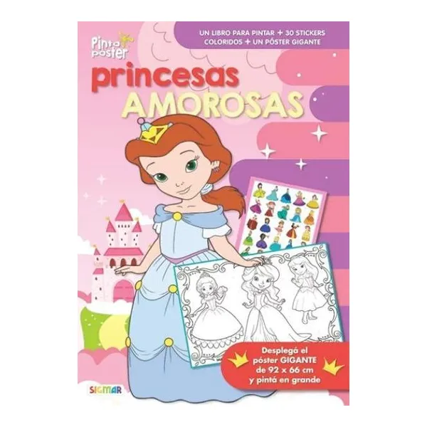 Princesas amorosas - Pinto póster