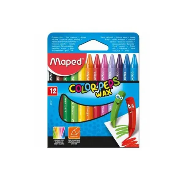 Crayón color peps de cera caja x12 unidades Maped
