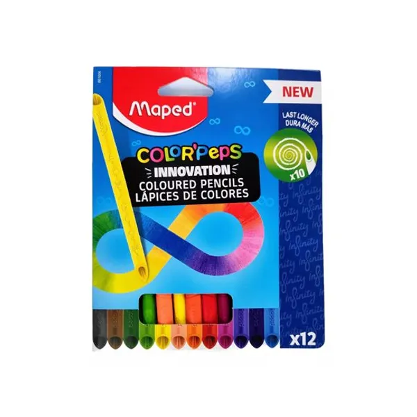 Lápices de colores infinitos Maped infinty x12 unid.