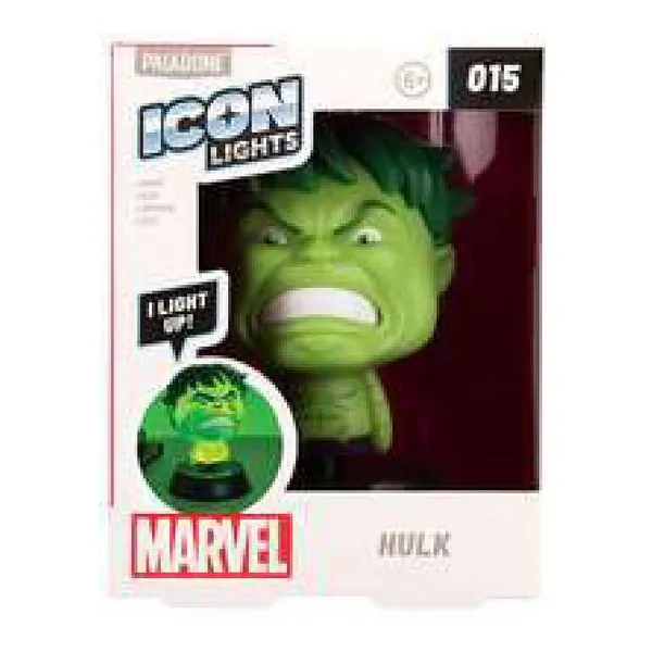 Marvel - hulk icon light - ilumina tu hogar