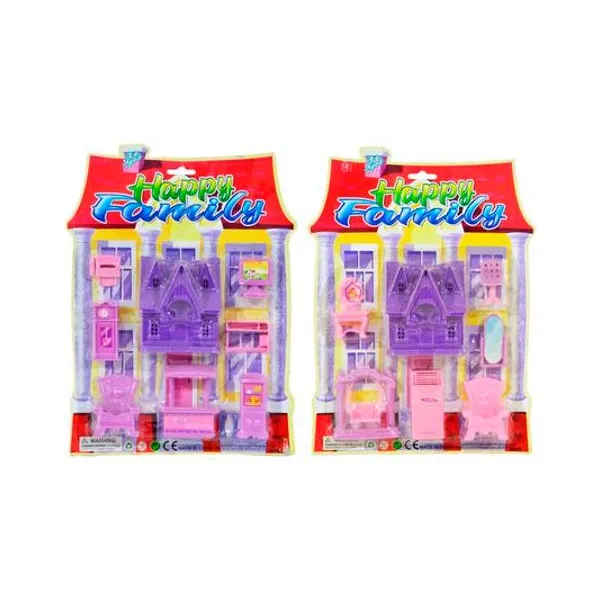 Set de muebles 7 pzs en blister 33x24 cm x1 surtido tg
