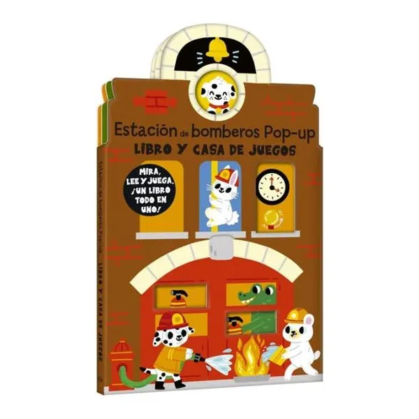 Casa estacion de bomberos libro con pop up