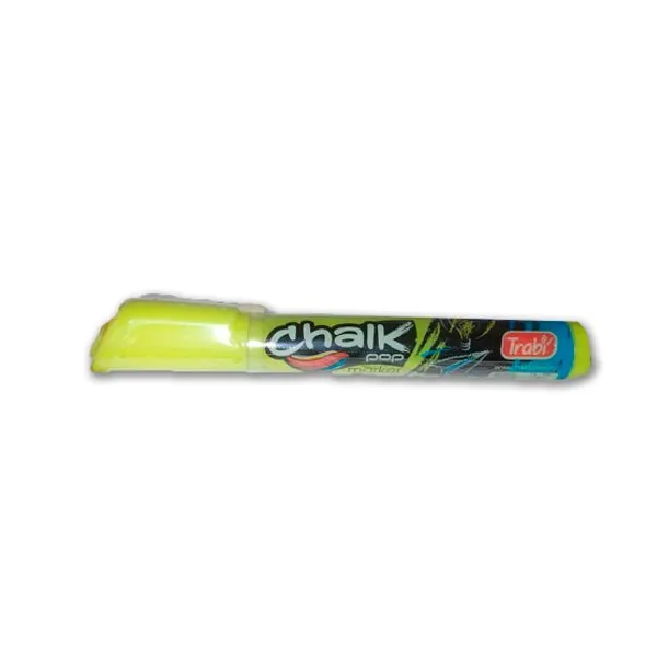 Marcador trabi chalk glass (tiza) para red.6 mmfluo amarillo