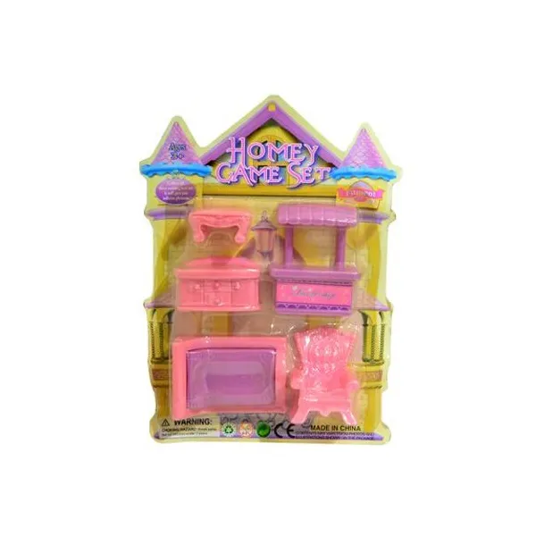 Set de muebles living en blister 18x24 cm