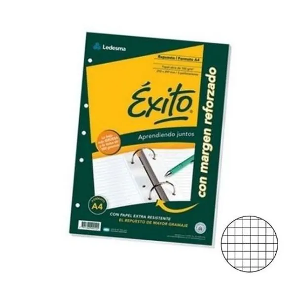 Repuesto a4 cuadriculado 48h m/reforzado Éxito