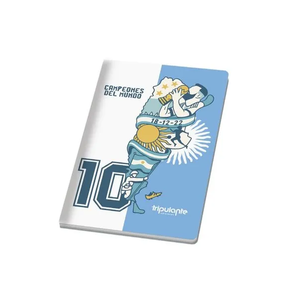 Cuaderno abrochado 16x21 argentina campeón