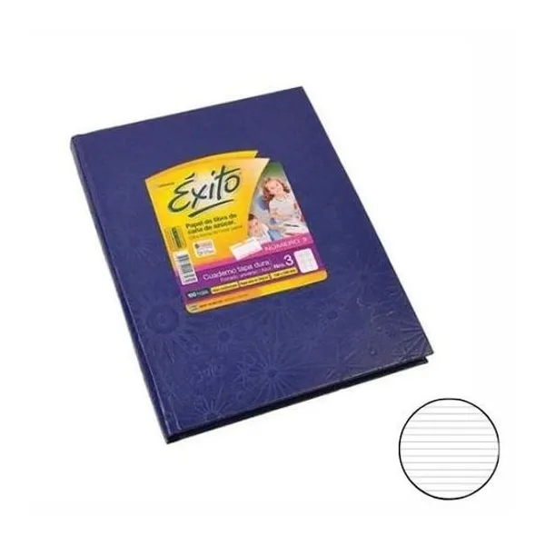 Cuaderno 19x24 rayado t/d universo azul 48h Éxito