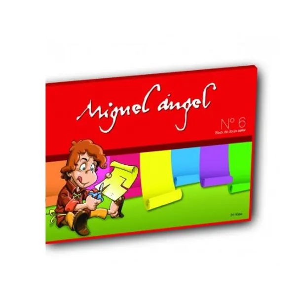 Block de dibujo miguel angel n.° 6 color x24 hjs.