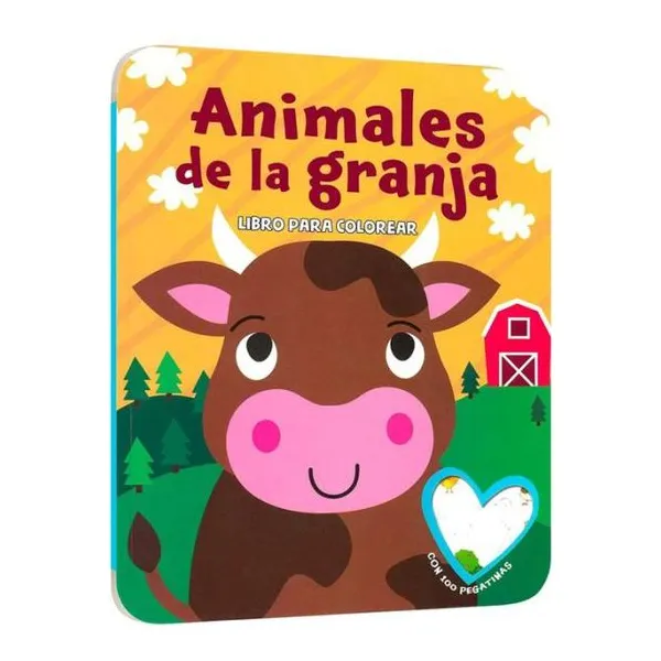 Animales de granja libro para colorear 28 21 cm