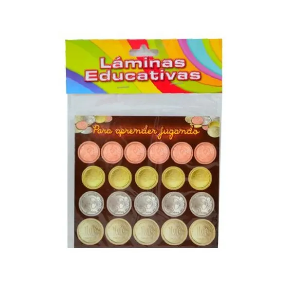 Monedas laminas educativas para aprender jugando