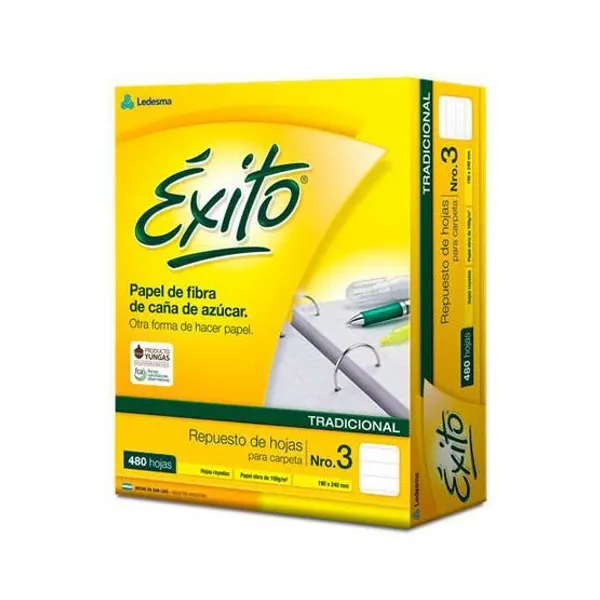 Repuesto esc.exito tamaño carta x480 hs.ray.