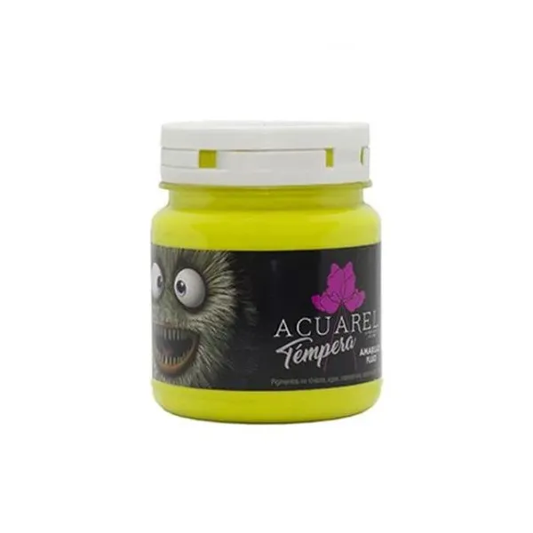 Témpera acuarel pote x250 grsfluo amarillo