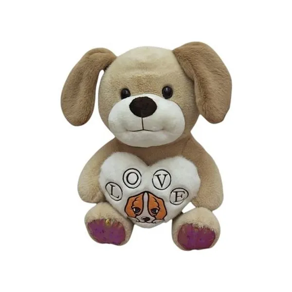 Perro con corazón 28 cm x unidad