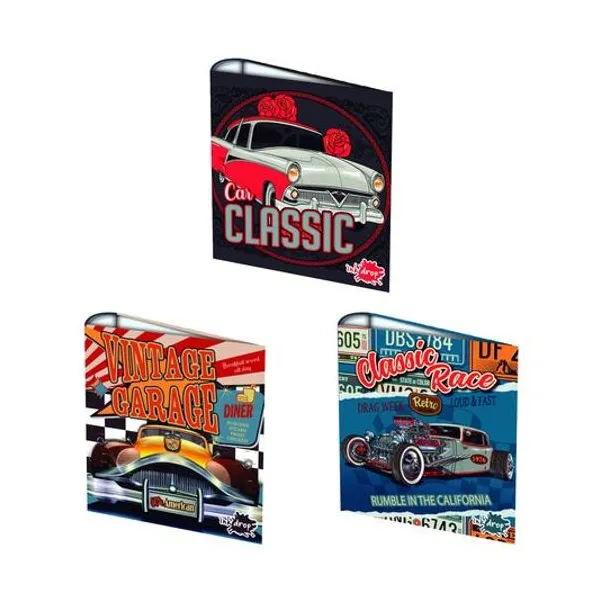 Carpeta carta 3x40 vintage garage x unidad modelos surtidos inkdrop