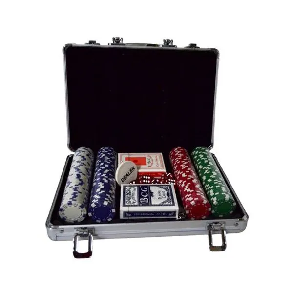 Set de poker 200 fichas en maletin 30x23x7 cm