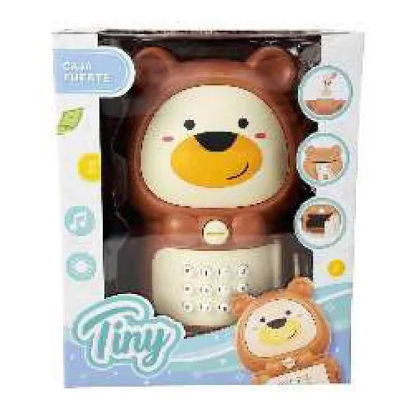 Caja fuerte osito con luz y sonido Tiny