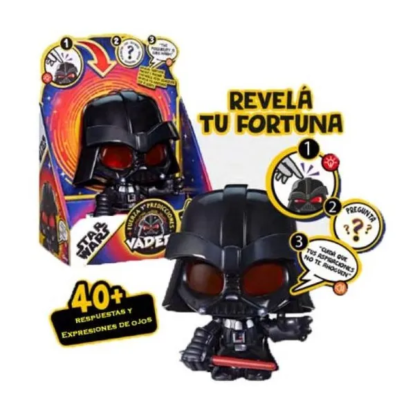 Hasbro star wars - juguete 15 cm force n telling "vader" + de 40 respuestas dif